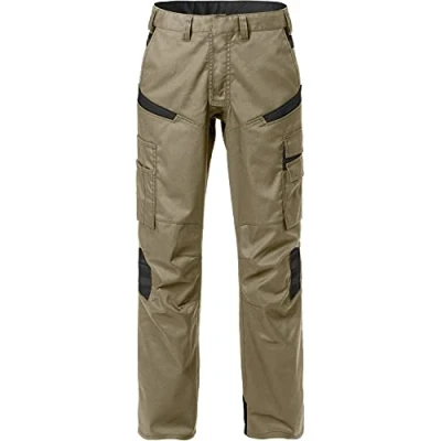 Abbildung von Fristads Fusion Damen Servicehose 2554 STFP 129483 Khaki/Schwarz Oeko Tex Zertifiziert Größe 44