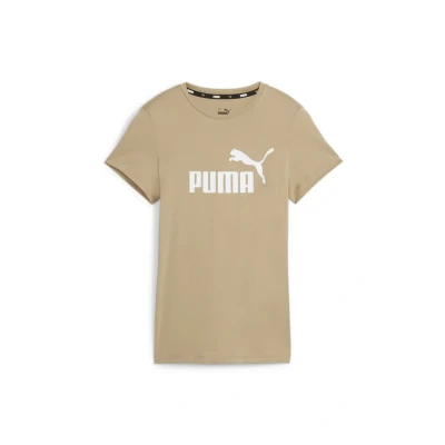 Abbildung von Puma LOGO TEE Tshirt print, Damen, Größe: Small, Beige