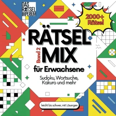 Abbildung von Rätsel Mix Band 2: 2000+ für Erwachsene und Senioren: Sudoku, Wortsuchrätsel, Kakuro, Kryptogramme, Buchstabensalat, Chaos &amp; Samurai Sudoku ... Imperium / Kreative Freizeit, 2)