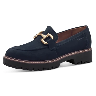 Abbildung von Tamaris Slipper, Damen, Größe: 40, Navy Leder
