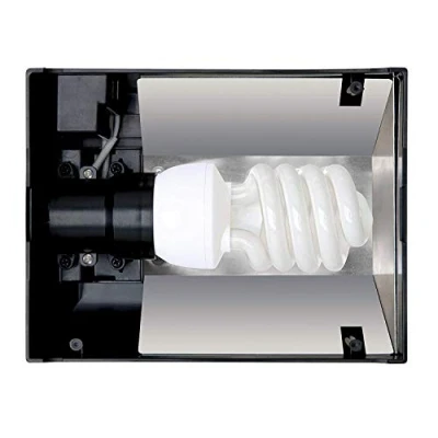 Abbildung von Exo Terra Compact Top, Terrarienabdeckung, Nano, für 1 Lampe, mit Reflektor, 20 x 9 15cm, Fassung E27, Schwarz