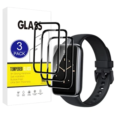 Abbildung von X Dision [3 Stück] Displayschutzfolie kompatibel mit Xiaomi Mi Band 7 Pro,[Kratzfest, High Definition][3D Curved Full Cover] Schutzfolie für Pro
