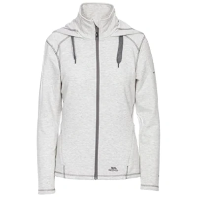 Abbildung von Trespass Damen Panache Warme Fleecejacke Im Kapuzen Style Mit Kragen, 300g/m10, Light Grey Marl, XXL