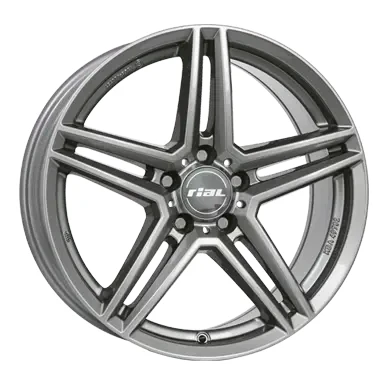 Abbildung von RIAL 5 loch 20Zoll 112mm Alufelge M10X gun metal grey 852029M17 9 Felge