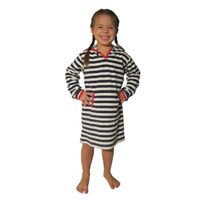 Abbildung von Wewo fashion Kinderbademantel &quot;8017&quot;, (1 St.), für Mädchen &amp; Jungen, Badekleid, mit Kapuze Känguru Tasche