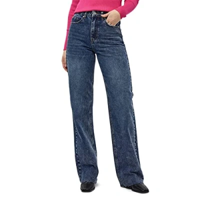 Abbildung von DESIRES Damen Koral Jeans mit Weitem Bein Blau 46