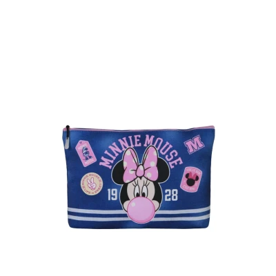 Abbildung von Disney Minnie Maus Varsity Soleil Kosmetiktasche, Blau, 30 x 22 cm