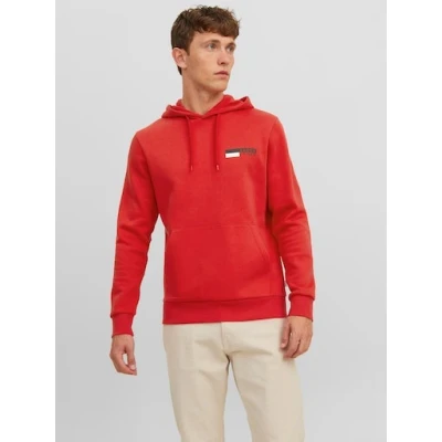 Abbildung von Jack &amp; Jones LOGO Kapuzenpullover, Herren, Größe: Small, True red