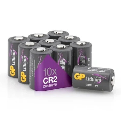Abbildung von GP Extra CR2 Batterie 3 Volt Lithium 10 Stück 3V (CR15H270, DLCR2) für Smart Home, Digitalkameras, Rauchmelder, Taschenlampen, Laserpointer und vieles mehr