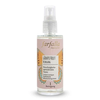 Abbildung von farfalla Grapefruit Reinigung Gesichtstonic 100ml Erfrischendes Gesichtswasser Mit Aloe Vera &amp; Vitamin C zur Feuchtigkeitspflege 100% zertifizierte Naturkosmetik