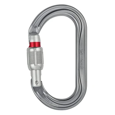Abbildung von Petzl M33A SL OK Karabiner, Schraubverschluss, Grau
