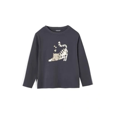 Abbildung von Vertbaudet Langarmshirt für Kinder, Größe: 92/98, Anthrazit