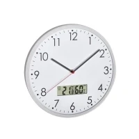 Abbildung von TFA Dostmann Wanduhr Analog 60.3048.02 mit Temperatur und Luftfeuchte