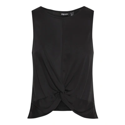 Abbildung von Pieces Pcanora KNOT Top, Damen, Größe: Small, Black