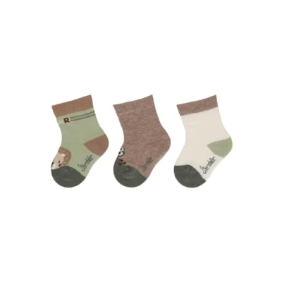 Abbildung von Sterntaler Baby socks lion, 3pack Socken für Kinder, Größe: 18, Mint grün