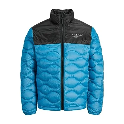 Abbildung von JACK&amp;JONES Herren JJENOAH Puffer Collar SN Pufferjacke, Turkish Tile/Detail:Black Blocking, S