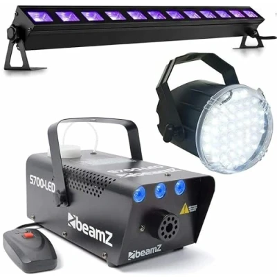 Abbildung von BeamZ Komplettes Halloween Effektset mit Eis Effekt Nebelmaschine,