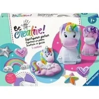 Abbildung von Bastelset DIY Gipsfiguren gießen Einhorn, Basteln