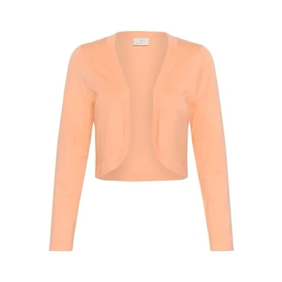 Abbildung von Kaffe Astrid Bolero Strickjacke, Damen, Größe: XS, Peach nectar