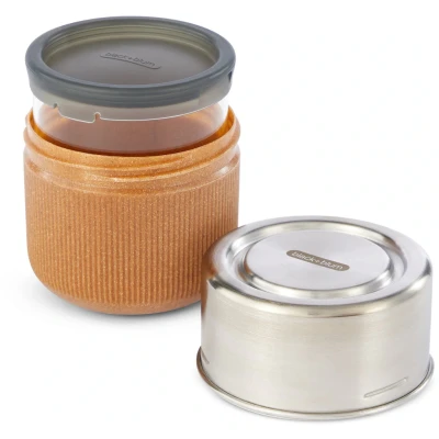 Abbildung von black+blum Lunchbox, (3 tlg.), spülmaschinengeeignet, mit Edelstahldeckel und Silikonschutzaufleger