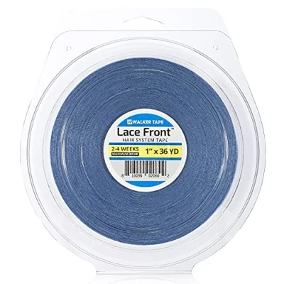 Abbildung von Walker Lace Frontbandage, doppelseitig, selbstklebend, für Perücken und Toupet (2,5 cm x 36 m), transparent