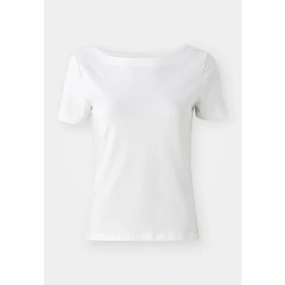 Abbildung von ONLY Onllive LOVE LIFE Boatneck Tshirt basic, Damen, Größe: 3XL, White