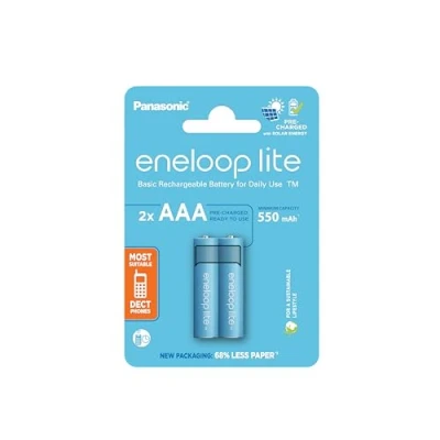 Abbildung von eneloop 2 Panasonic Akku AAA 550mAh lite pre charged im 2er Blister