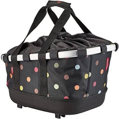 Abbildung von KlickFix Unisex Erwachsene Bikebasket Gt Fahrradkorb, dots, Maße: 33 x 27 42 cm