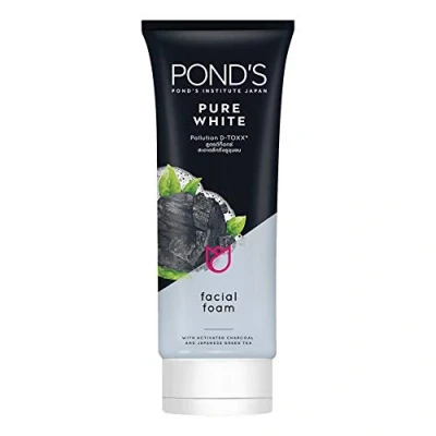 Abbildung von Pond&#039;s Pure White Deep Cleansing Brightening Facial Foam with Activated Carbon + Vitamin B3 (50 Grams) by