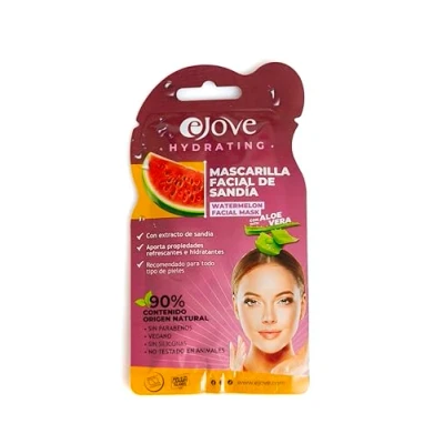 Abbildung von Ejove Gesichtsmaske mit Wassermelonenextrakt Erfrischt und spendet Feuchtigkeit Lässt die Haut erstrahlen Alle Hauttypen