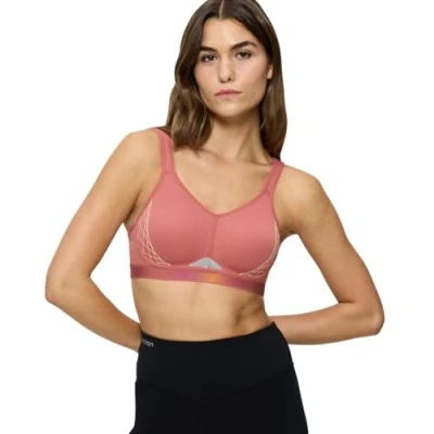 Abbildung von triaction by Triumph Cardio FLOW Extreme Support Sportbh mit starker Stützkraft, Damen, Größe: 85C, Salsa