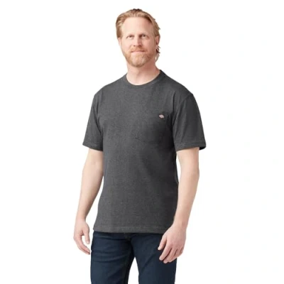 Abbildung von Dickies Herren Schweres Rundhalsausschnitt und kurzen Ärmeln T Shirt, Anthrazitgrau Meliert, L