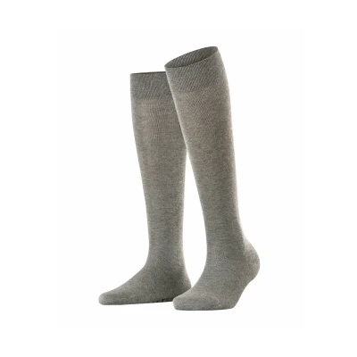 Abbildung von Falke Sensitive London Softtop Suitable FOR Diabetics Kniestrümpfe, Damen, Größe: 35 38, Light greymel