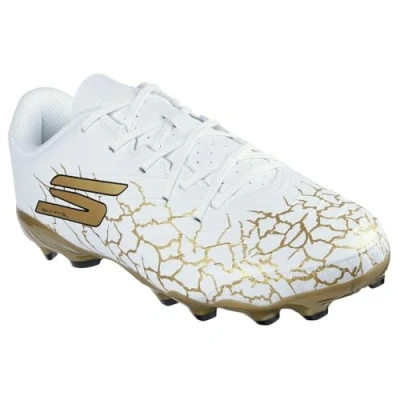 Abbildung von Skechers Performance SKX 01 JR Youth Fußballschuh Nocken für Kinder, Größe: 38, White/gold Schuhe