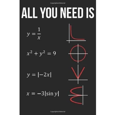 Abbildung von Funny All You Need Is Love Math Notebook Birthday gift: Lined / Journal Gift, 120 Pages, 6x9, Soft Cover, Matte Finish
