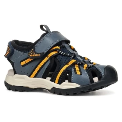 Abbildung von Geox Sandale &quot;J BOREALIS BOY&quot;, Trekking Sandale, Klettschuh mit zusätzlichem Fersen Klettverschluss