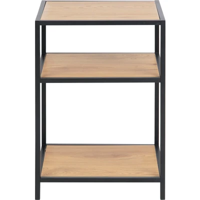 Abbildung von ACTONA GROUP Nachttisch, Metallgestell im modernen Industrielook, 2 Einlegeböden, Höhe 63 cm