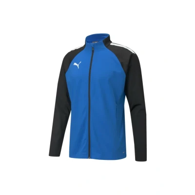 Abbildung von puma Teamliga Training Football Trainingsjacke, Herren, Größe: Small, Electric blue lemonade black
