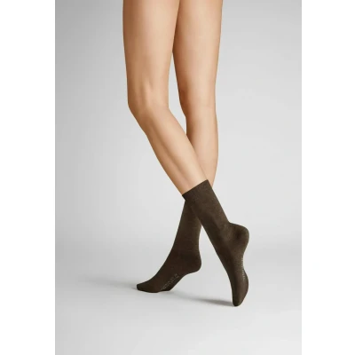 Abbildung von Hudson Damen Socken Relax Cotton druckfreier Bund Brownmel. 0763 35 38