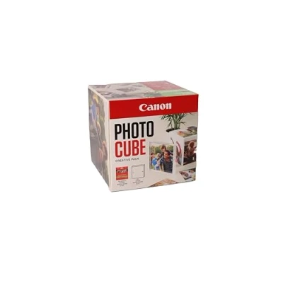 Abbildung von Canon Photo Cube Creative Pack, Blue PP 201 Glossy II Paper 5x5&quot; (40 Sheets) + Frame Compatible with PIXMA Printers