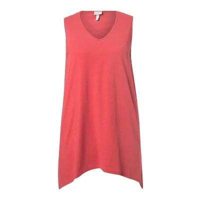Abbildung von Ulla Popken LINE Puntzoom Alijn Vhals Mouwloos Top, Damen, Größe: 42/44, Coral