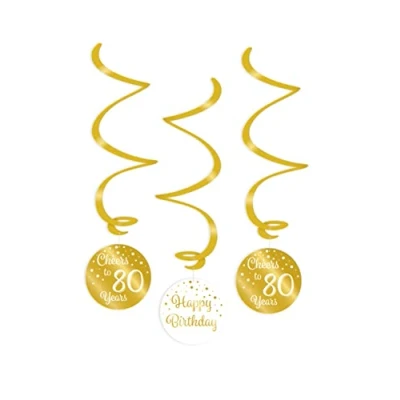 Abbildung von Wirbig Jubel auf 80 Jahre Weiß/Gold pro 3 Stücke