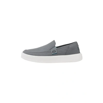 Abbildung von HEYDUDE Sunapee Canvas Herren Slip on Schuhe Mokassin Stil, Atmosphere/White, 46