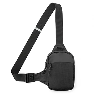 Abbildung von Brusttasche Herren, Leichte Sling Chest Crossbody Bag, Wasserdicht Schulter Backpack Umhängetasche Schultertasche Crossbag für Heren/Damen Reise, Wandern, Radfahren, Laufen