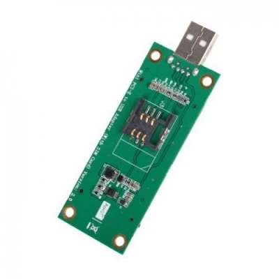 Abbildung von cablecc Mini PCI E auf USB Port, 52 polige Adapterkarte mit SIM Slot Modul, LTE Testwerkzeuge