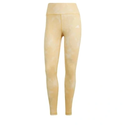Abbildung von adidas Performance OVER Flower Tiedye Tights, Damen, Größe: Large, Crystal sand/semi spark