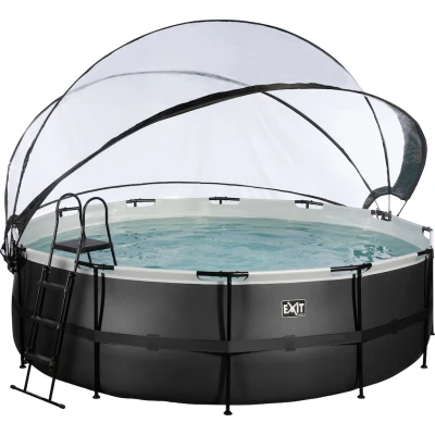 Abbildung von EXIT Pool mit Abdeckung ø450cm Black Leather