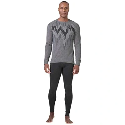 Abbildung von odlo Herren Funktionsunterwäsche Langarm Shirt mit Print ACTIVE WARM ECO, steel grey melange, L