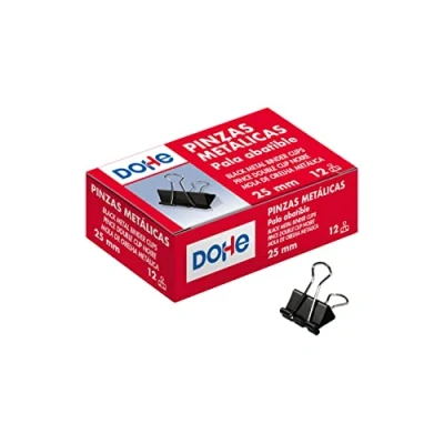 Abbildung von MTL Bügelklammern, Metall, Schwarz, 12er Pack 25 mm