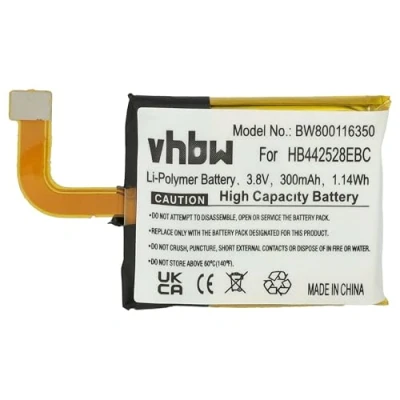 Abbildung von vhbw Akku kompatibel mit Huawei Watch 1 Smartwatch Uhr Fitnessarmband (300mAh, 3,8V, Li Polymer) + Werkzeug Set